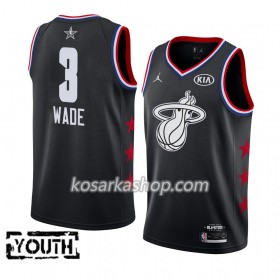 Dres Miami Heat Dwyane Wade 3 2019 All-Star Jordan Brand Crna Swingman - Dječji